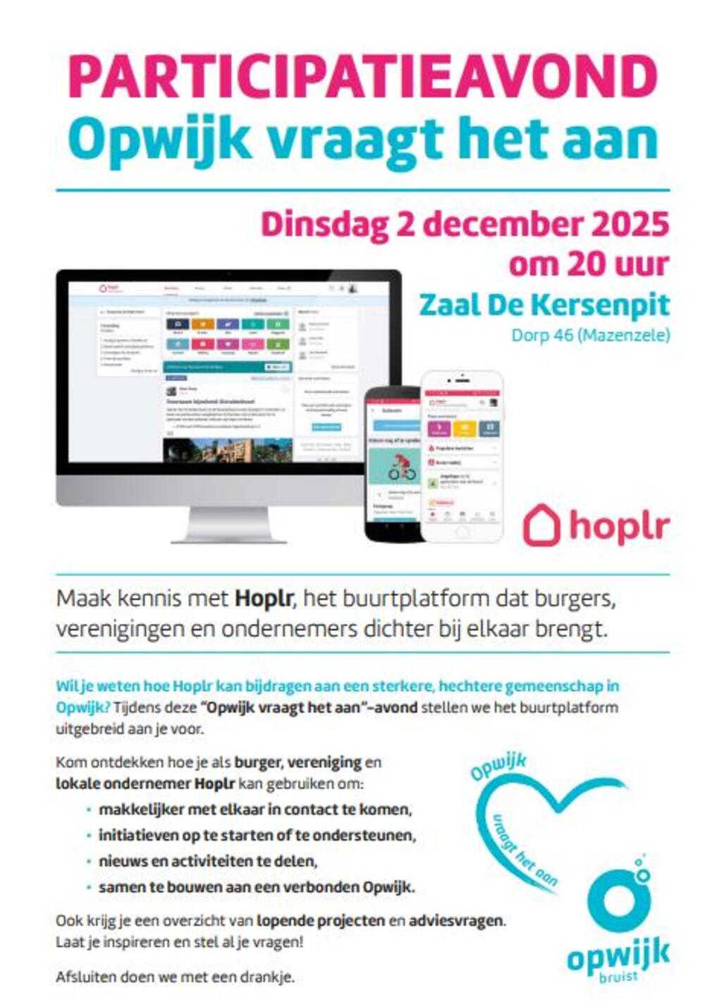 Burgerparticipatiemoment 2 'Opwijk vraagt het aan' - 2 december 2025