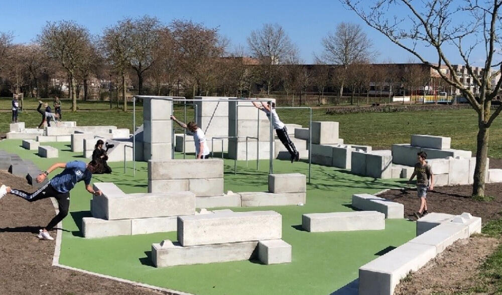 Parkour freerunpark Graskarpersingel
