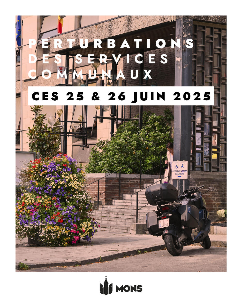 📣 𝐏𝐞𝐫𝐭𝐮𝐫𝐛𝐚𝐭𝐢𝐨𝐧𝐬 𝐝𝐞𝐬 𝐬𝐞𝐫𝐯𝐢𝐜𝐞𝐬 𝐜𝐨𝐦𝐦𝐮𝐧𝐚𝐮𝐱 𝐜𝐞𝐬 𝟐𝟓 𝐞𝐭 𝟐𝟔 𝐣𝐮𝐢𝐧 𝟐𝟎𝟐𝟓 📣