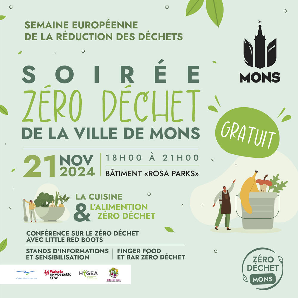 Soirée Zéro Déchet de la Ville de Mons : FORMULAIRE D'INSCRIPTION 