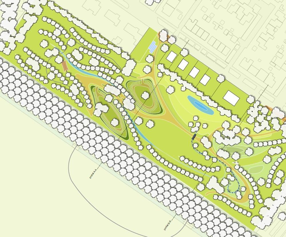 Parkgebied het hart van Sluiskil